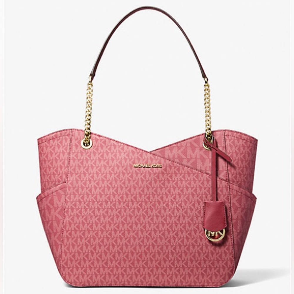 Pink Michael Kors large shoulder bag